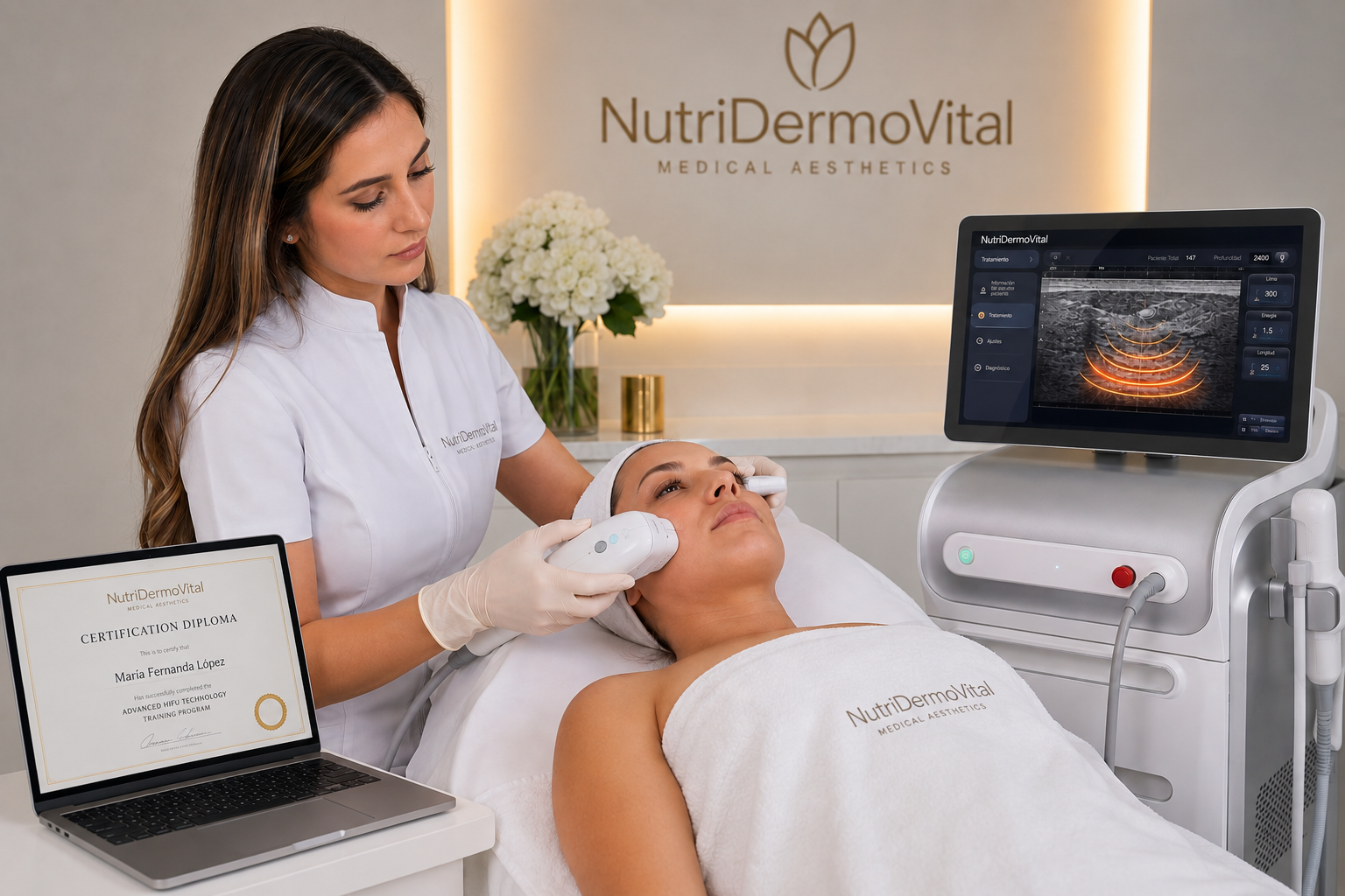 Guía Definitiva de HIFU: ¿Qué curso online de NutriDermoVital necesitas para tu cabina?