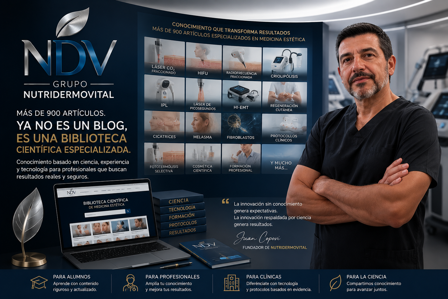 Más de 900 artículos: NutriDermoVital ya es una biblioteca científica especializada en medicina estética